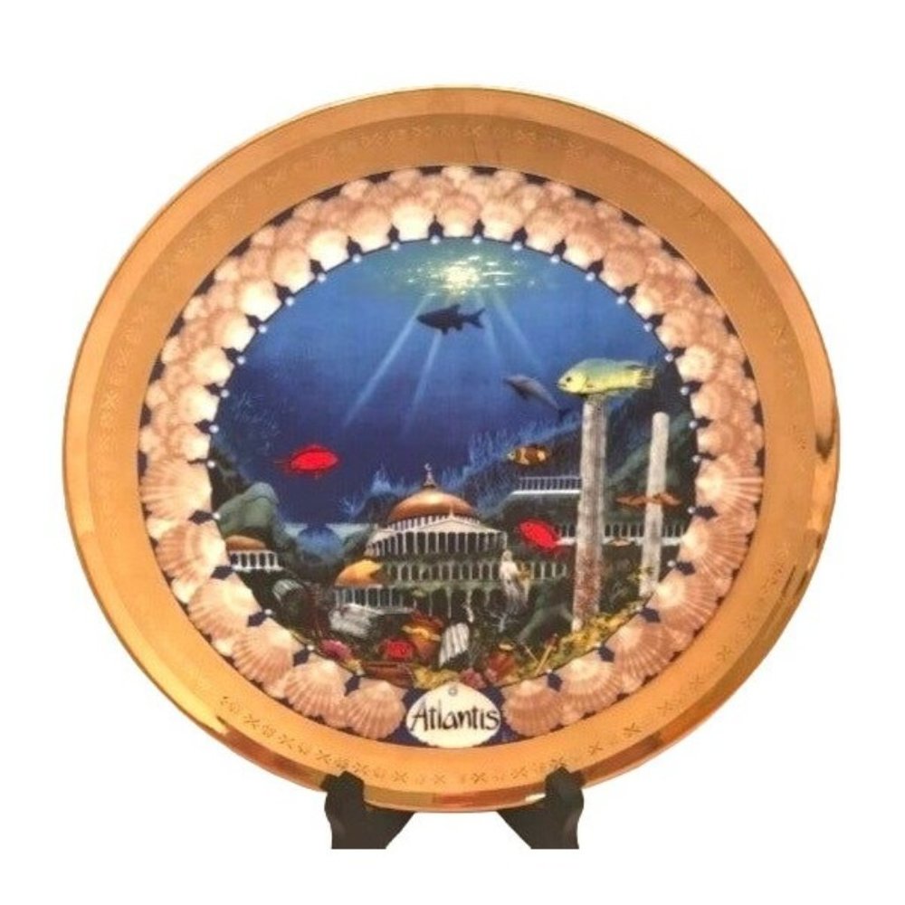 1982 Atlantis Collectible Plate Lands of Fable Ghent Collection 9"